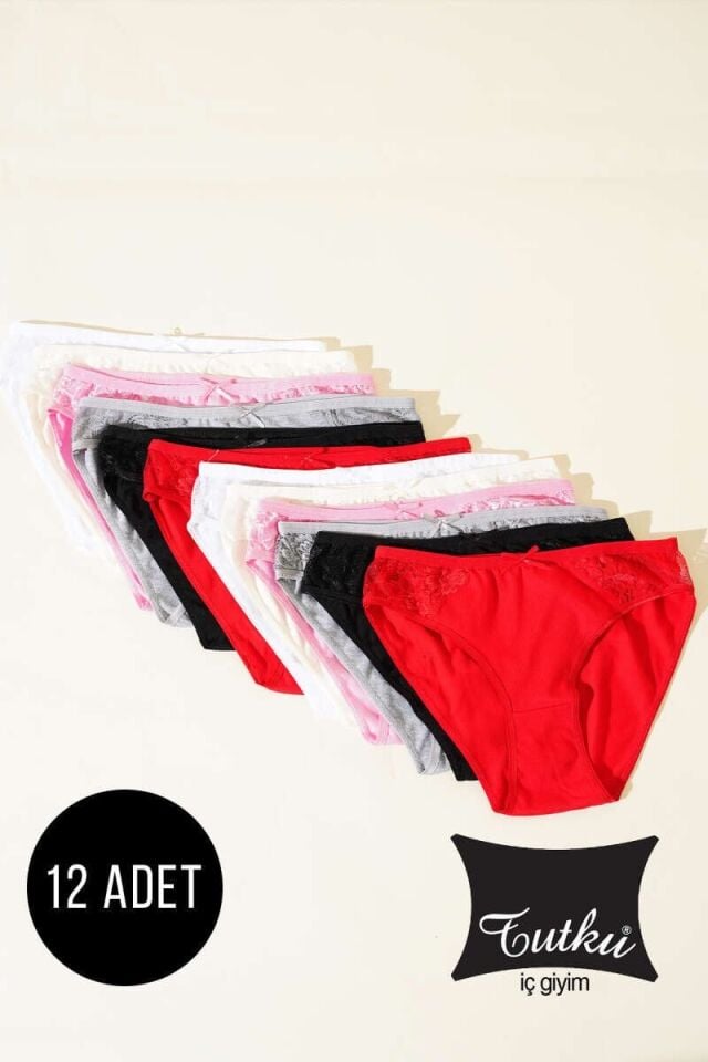 Tutku Kadın 12'li Paket Firuze Bikini 5/XL