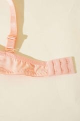 Transparan Dekolte Destekli Sütyen Somon