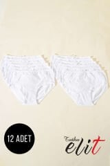 Tutku Elit Bayan Yanı Dantelli Bato 12'li