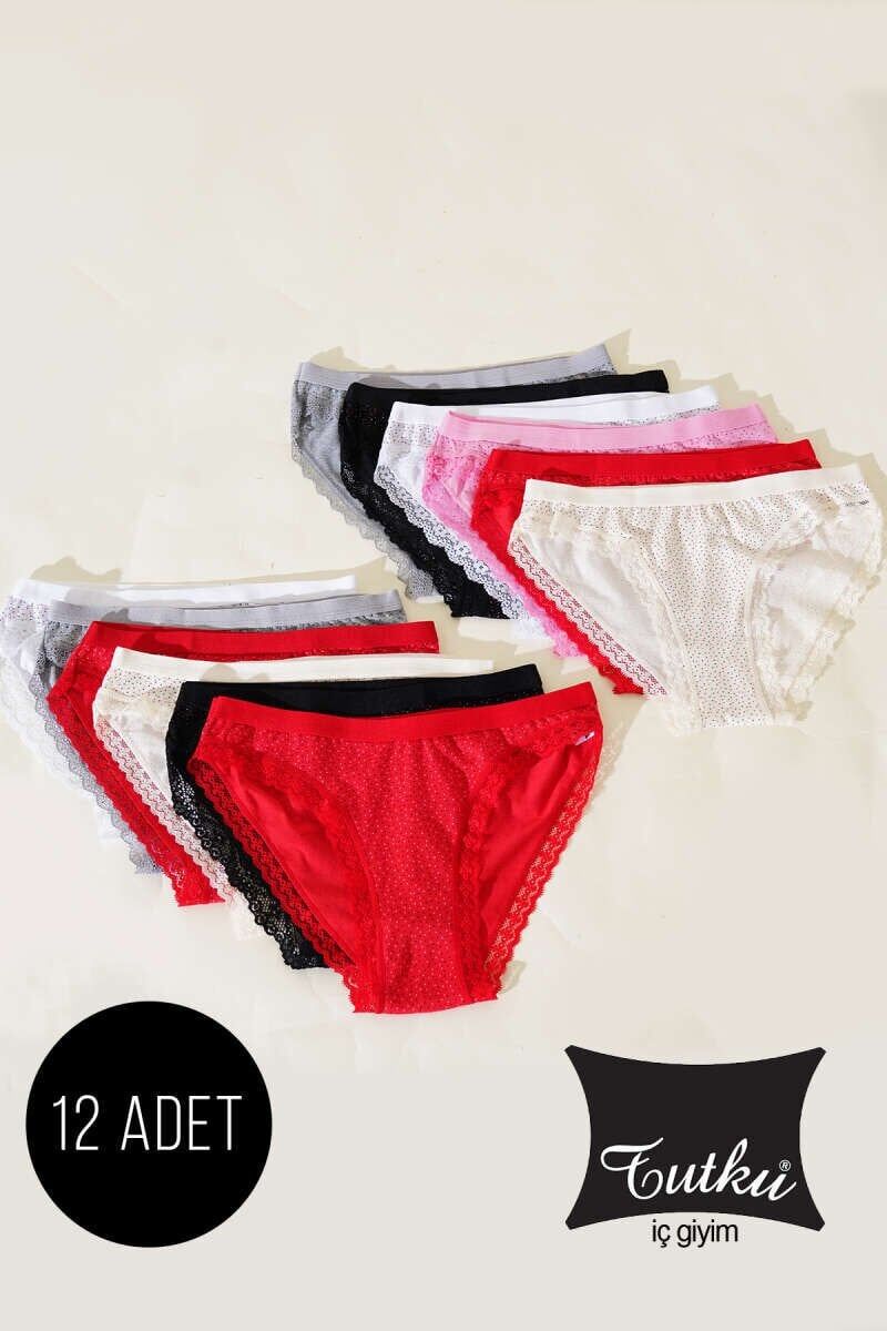Tutku Kadın 12'li Paket Işıl Bikini 5/XL