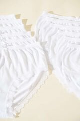 Tutku Elit 12'li Paket Bayan Paçası Dantelli Bato