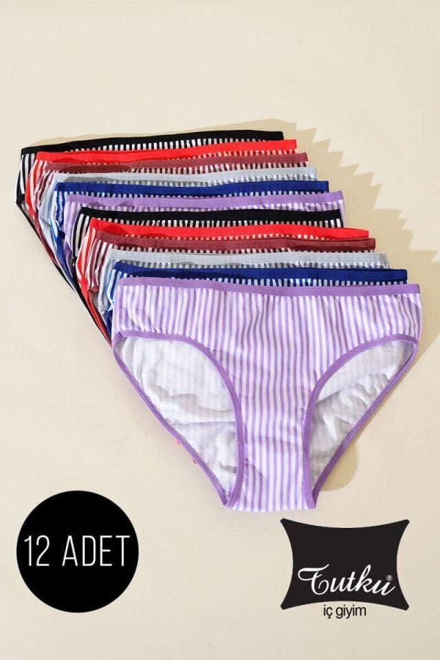 Tutku Kadın 12'li Paket Lotus Bikini 6/XXL