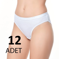 Tutku Elit 12'li Paket Bayan Elit Yazılı Bikini 12'li