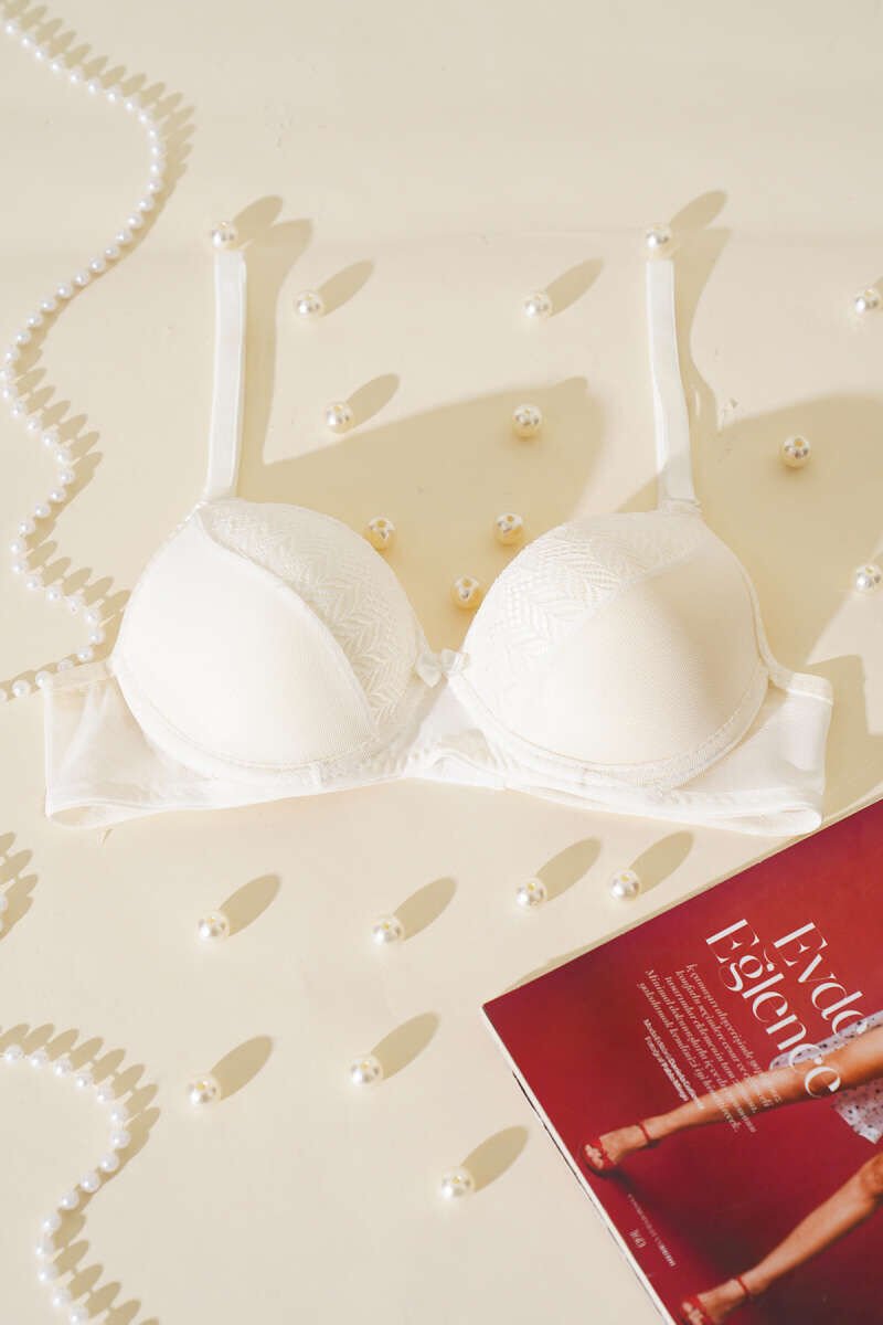 Lotus Desteksiz Jakar Sütyen Ekru