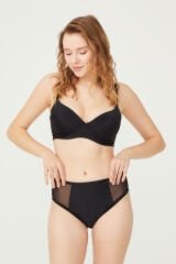 Cansoy Desteksiz C Kap Siyah Toparlayıcı Sütyen Takımı