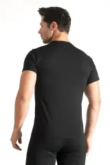 Seher Yıldızı Erkek 6'lı Sıfır Yaka Siyah Fanila