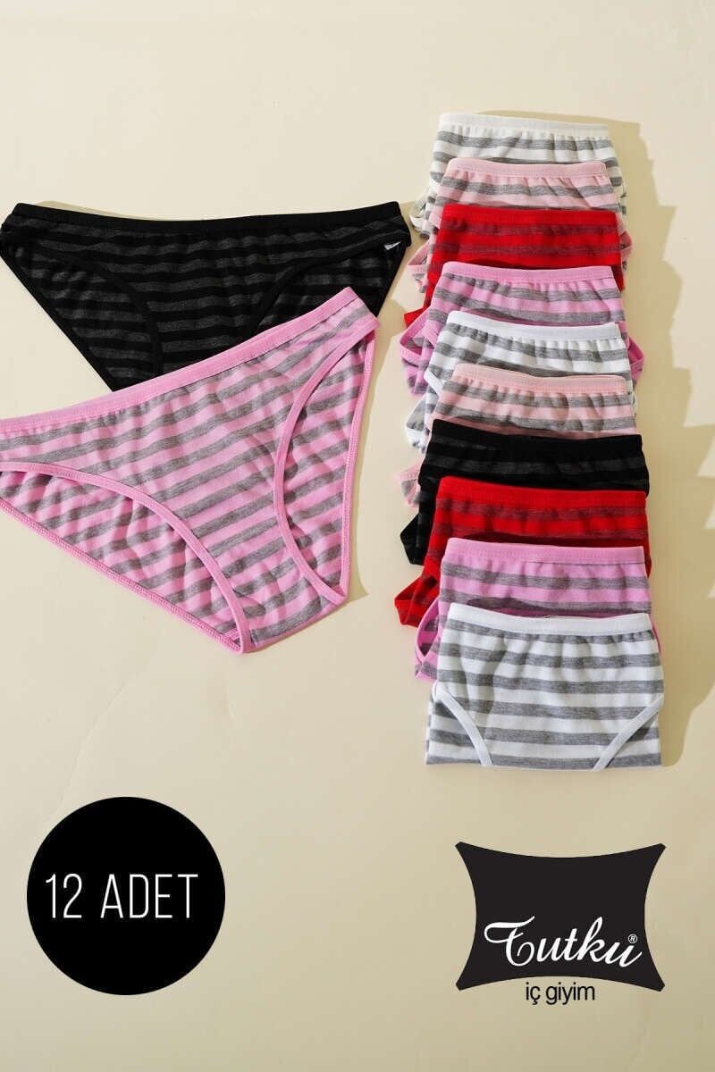 Tutku Kadın 12'li Paket Irmak Bikini 5/XL