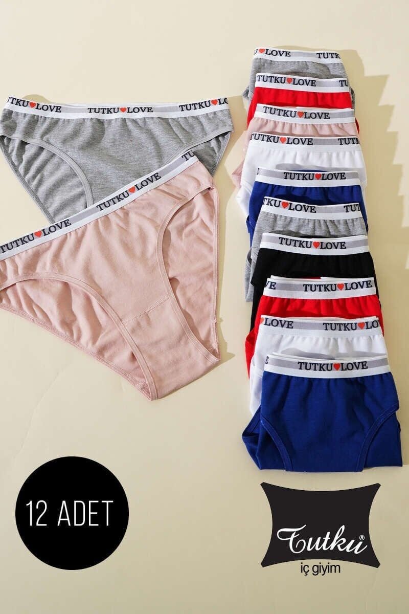 Tutku Kadın 12'li Paket Hanna Bikini 5/XL