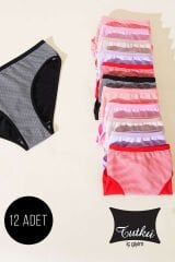 Tutku Kadın 12'li Paket Berry Bikini