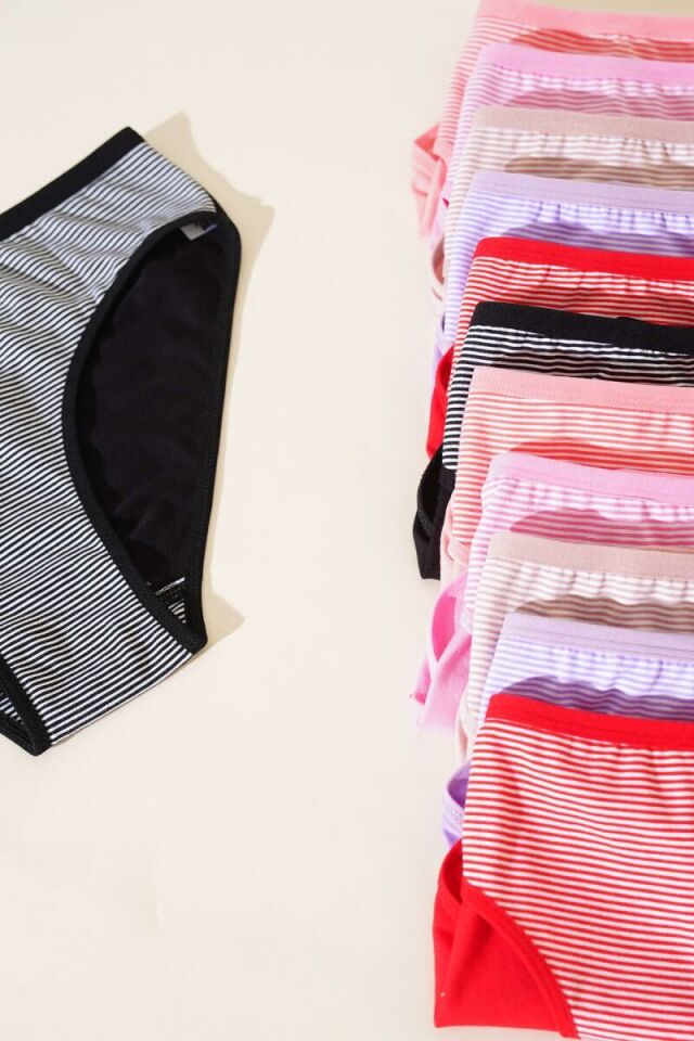 Tutku Kadın 12'li Paket Berry Bikini 6/XXL