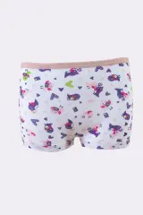 Tutku Kız Çocuk 6'lı Paket Renkli Desenli Boxer