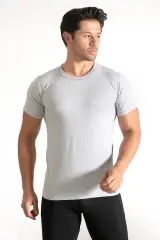 Seher Yıldızı Erkek 6'lı Sıfır Yaka Gri Fanila