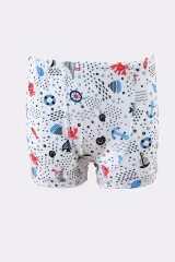 Tutku Erkek Çocuk 6'lı  Paket Renkli Desenli Boxer