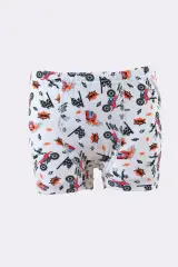 Tutku Erkek Çocuk 6'lı  Paket Renkli Desenli Boxer