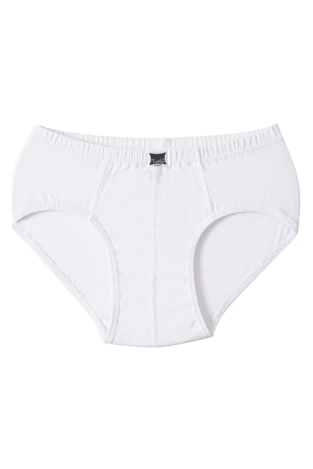 Tutku Erkek Çocuk 6'lı Paket Beyaz Penye Slip Külot