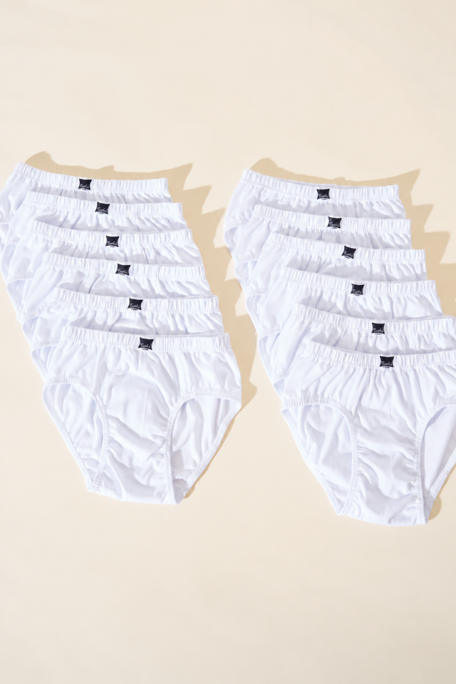 Tutku Erkek Çocuk 6'lı Paket Beyaz Penye Slip Külot
