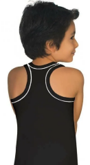 Tutku Erkek Çocuk 3'lü Paket Spor Çapraz Atlet Siyah - Beyaz  - Gri