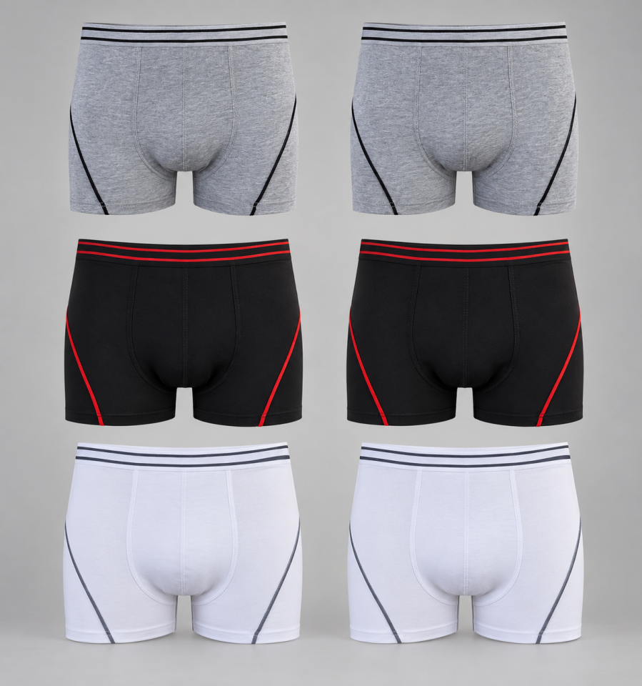 Tutku Erkek Çocuk 3'lü Paket Elastan Boxer