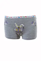 Tutku Kız Çocuk 6'lı Paket Renkli Baskılı Boxer