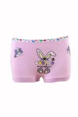 Tutku Kız Çocuk 6'lı Paket Renkli Baskılı Boxer