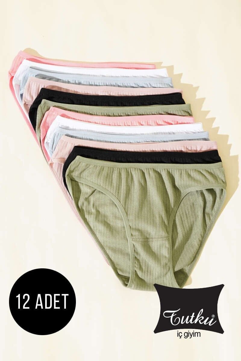 Tutku Kadın 12'li Paket Pandora Bikini 5/XL