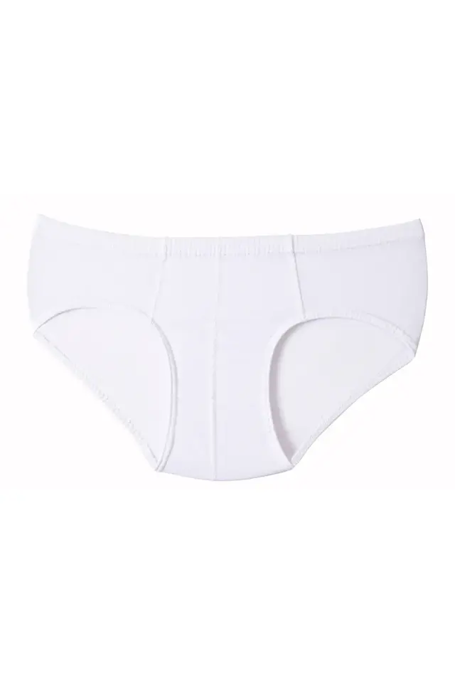 Seher Yıldızı Erkek 12'li Beyaz Paket Slip Külot 4/L