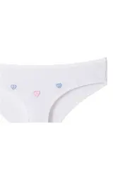 Tutku Kız Çocuk 6'lı Paket İşlemeli Bato Külot