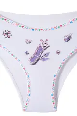 Tutku Kız Çocuk 6'lı Paket Önü Baskılı Bato Külot