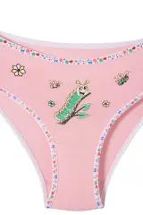 Tutku Kız Çocuk 6'lı Paket Önü Baskılı Bato Külot