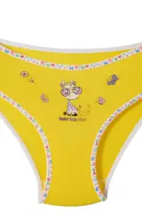 Tutku Kız Çocuk 6'lı Paket Önü Baskılı Bato Külot