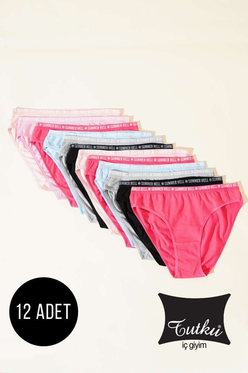 Tutku Kadın 12'li Paket Carmen Bikini 5/XL