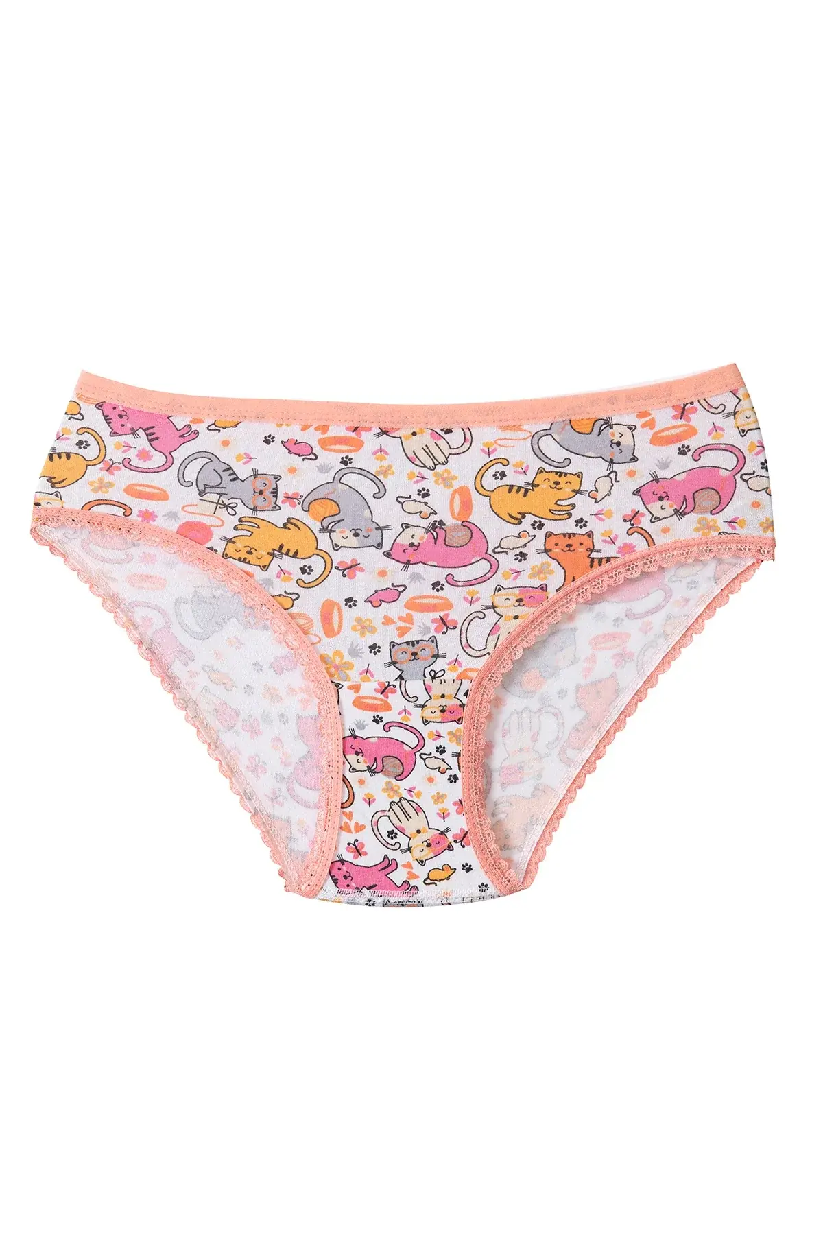 Tutku Kız Çocuk 6'lı Paket Elastan Empirme Bato Külot