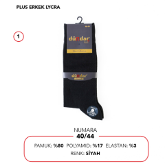 Dündar 12'li Paket 4 Mevsim Pamuk Erkek Çorap Dikişsiz 5527