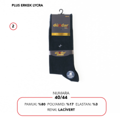 Dündar 12'li Paket 4 Mevsim Pamuk Erkek Çorap Dikişsiz 5527