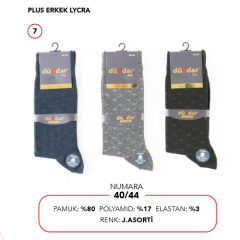 Dündar 12'li Paket 4 Mevsim Pamuk Erkek Çorap Dikişsiz 5527