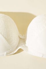 Lotus Destekli Jakar Sütyen Ekru