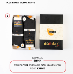 Dündar 12'li Paket Erkek Modal İnce Yazlık Çorap 6944