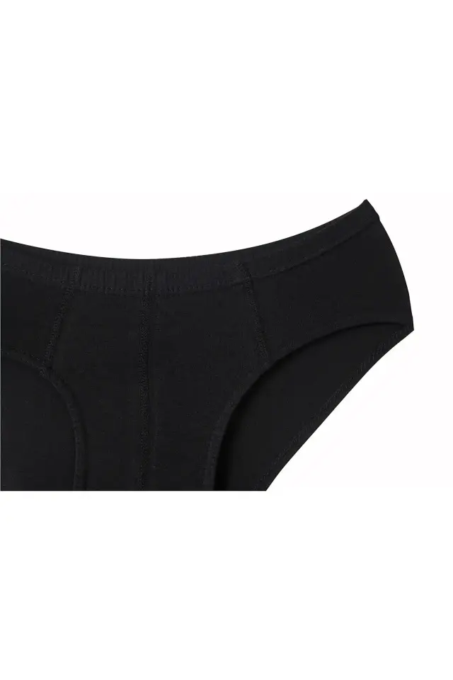 Seher Yıldızı Erkek  12'li Siyah Kom Slip Külot 5/XL