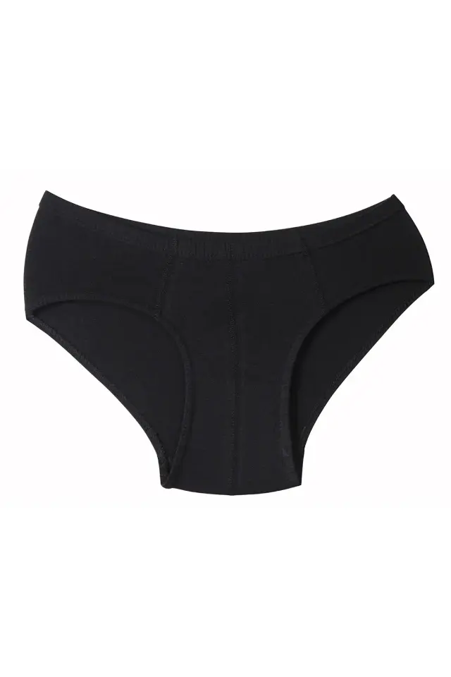 Seher Yıldızı Erkek  12'li Siyah Kom Slip Külot 5/XL