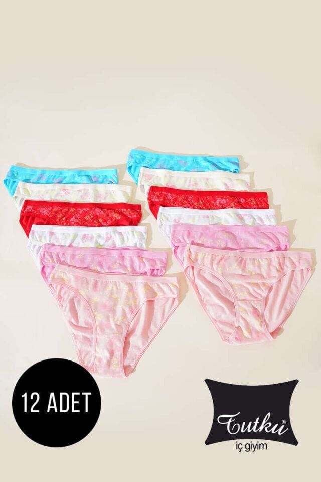 Tutku Kadın 12'li Paket Naz Bikini 5/XL