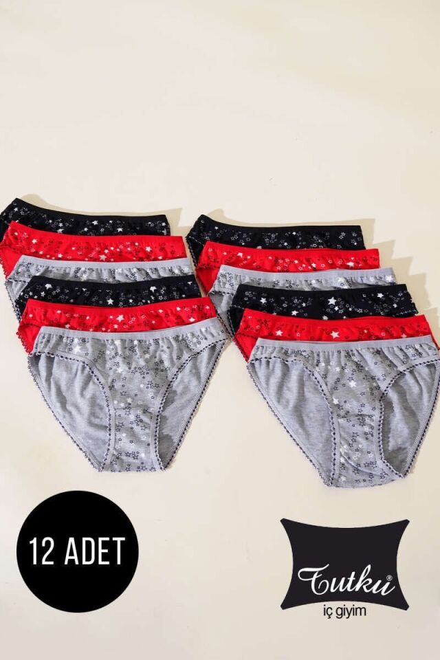 Tutku Kadın 12'li Paket Helena Bikini 5/XL
