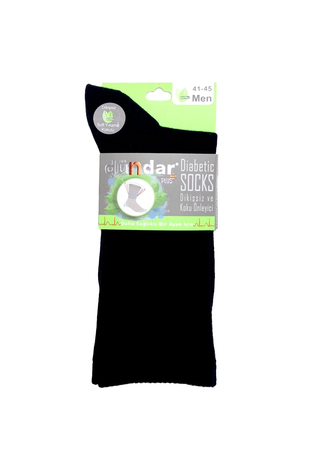 Dündar 12'li Paket Erkek Bambu Diyabetik Çorap 6982