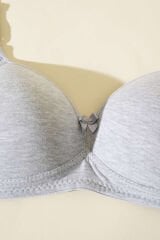 Desteksiz Balensiz Sünger Sütyen Gri