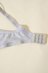 Desteksiz Balensiz Sünger Sütyen Gri