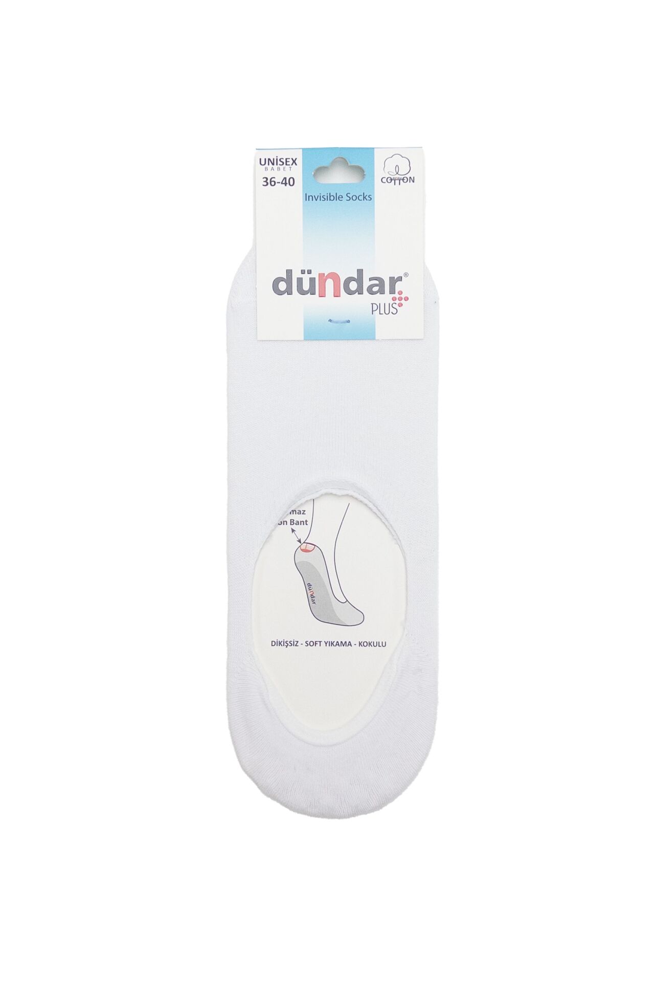Dündar 12'li Kadın Dikişsiz  Penye Babet Çorap