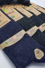 Dündar 12'li Paket Erkek Plus Bambu Yün Çorap