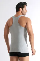 Seher Yıldızı Erkek 3'lü Paket Spor Rambo Çapraz Atlet Gri