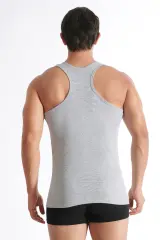 Seher Yıldızı Erkek 3'lü Paket Spor Rambo Çapraz Atlet Gri