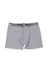 Seher Yıldızı Erkek 3’lü Paket Elastan Boxer Gri