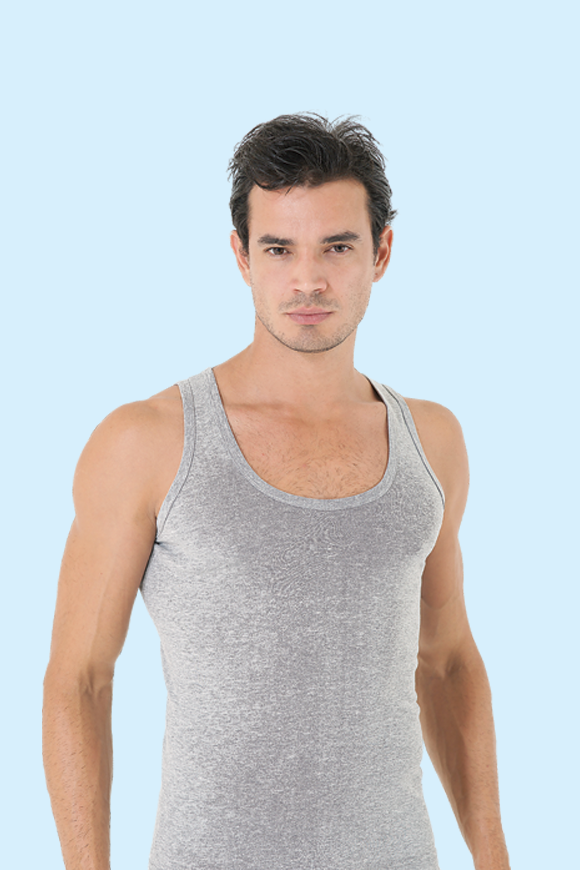 Ceylanoğlu 3'lü Paket Gri Ribana Erkek Atlet